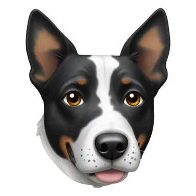 Black and White Cattle Dog sticker