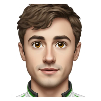 Hyper realistic charles leclerc sticker