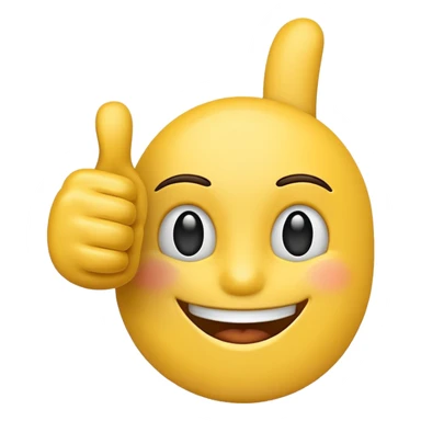 thumbs up emoji with two thumbs  sticker