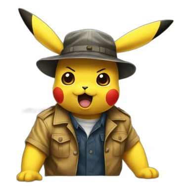 Pikachu interrogation sticker