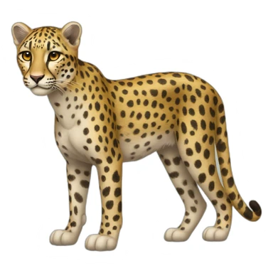 Guépard debout de profil sticker