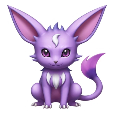 Cool Edgy Cute Shiny Noibat-Espeon-Nidorino-hybrid  full body sticker