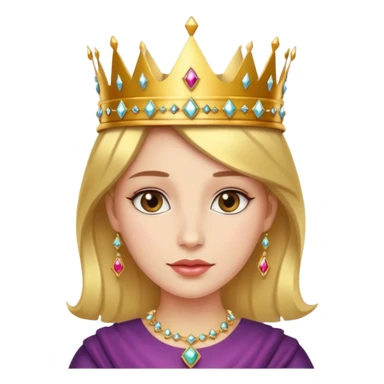 👩🏼‍🦱👸 sticker