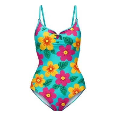 Retro swimsuit sticker