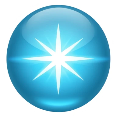 light blue energy sphere sticker