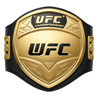 UFC belt sticker