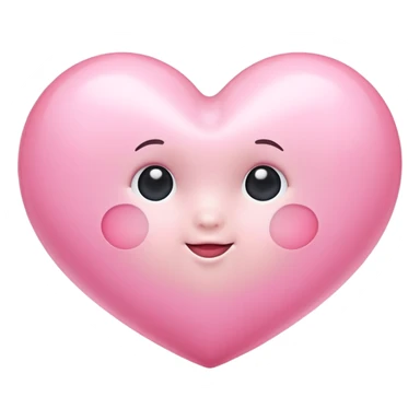 a baby pink heart  sticker
