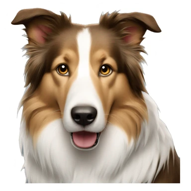 Perro collie macho sticker