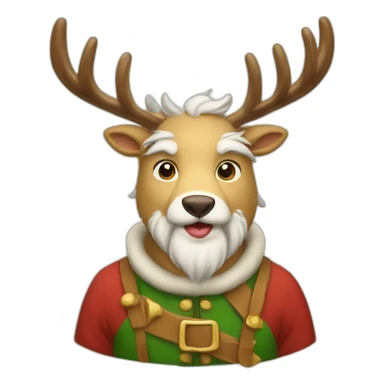 Renne du pere Noël sticker