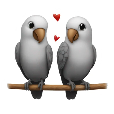 2 lovebirds sticker