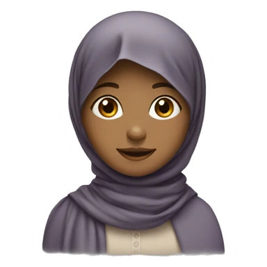 Muslim, little girl with a headscarf. sticker