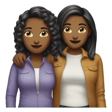 2 girls lesbians  sticker