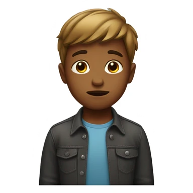 boy doing sorry sticker