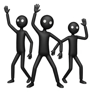 Stickman figures sticker