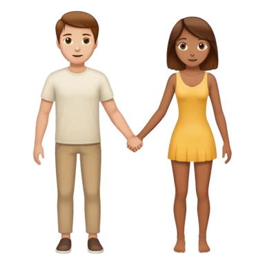 white guy with brown hair loves his girlfriend so much who is tan and has brown hair sticker