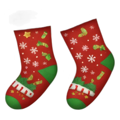 christmas socks sticker
