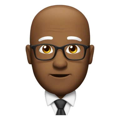 Chrismas Bald Principal sticker