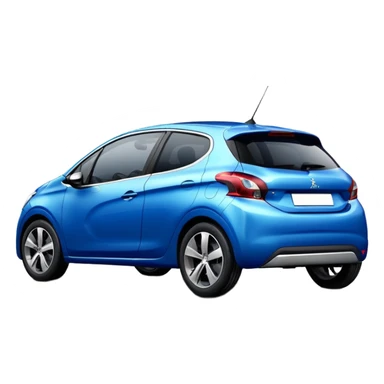 Peugeot 208 blu sticker