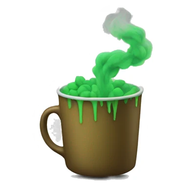 cup full of green smoke buds sticker