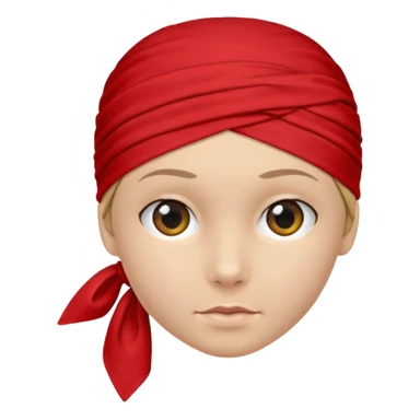 head bandana, Negative: Character. sticker