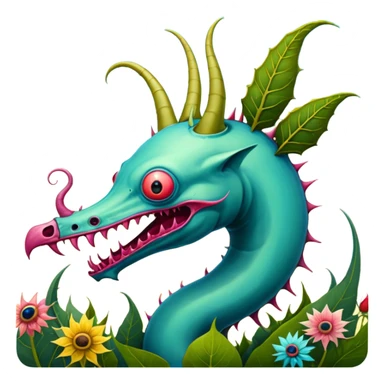 solarpunk - hieronymus bosch phantasmagoric creatures from the garden of earthly delights sticker