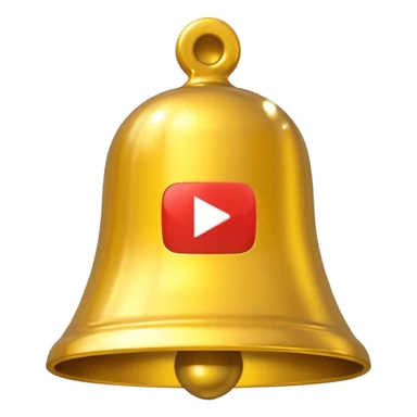 yellow YouTube bell icon sticker