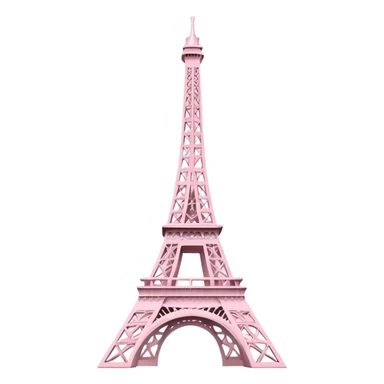 baby pink eiffel tower sticker