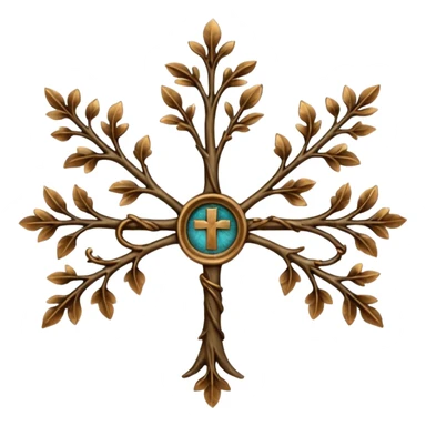 Croix a trois branches sticker
