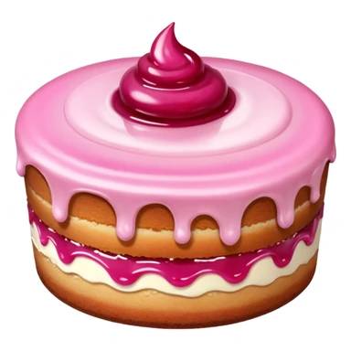 pink gooey jam cake sticker