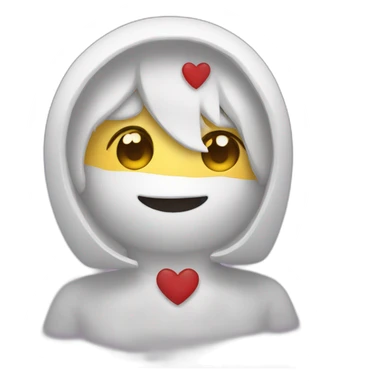 Chat avec un cœur sticker