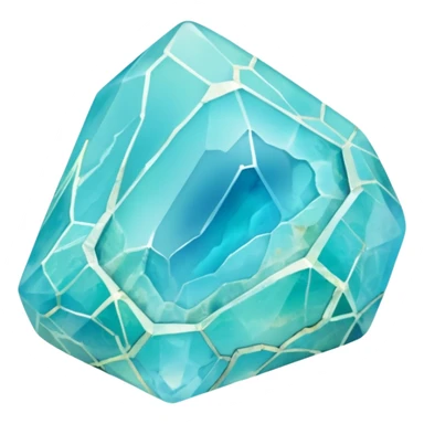 peruvian opal gemstone raw crystal mineral detailed sticker