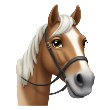Horse with bow sticker