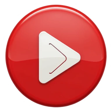 red and white play button sticker