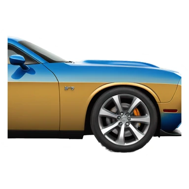 jazz blue dodge challenger  sticker