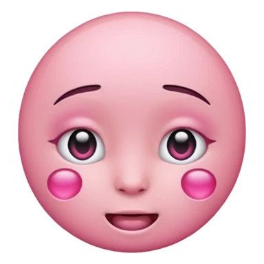 Pink emoji with piercings sticker