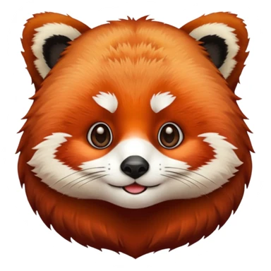 red panda fur sticker