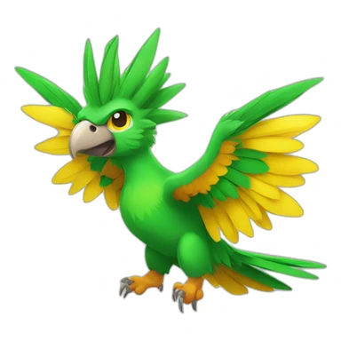 super saiyan ultra fast parrot sticker