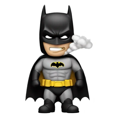 Batman with a smoke sticker