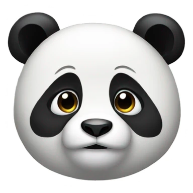 Shy panda sticker