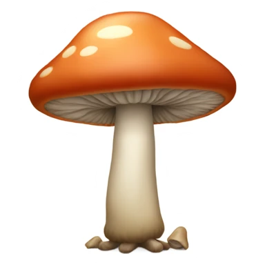 Mushroom with legs, arms and face sticker