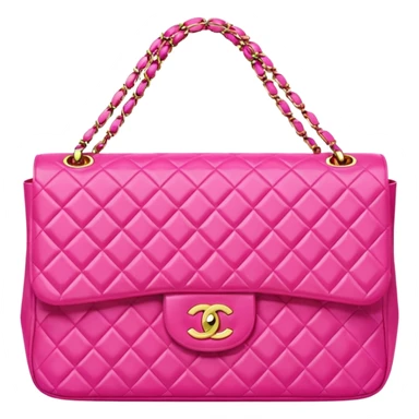 bright pink chanel bag sticker