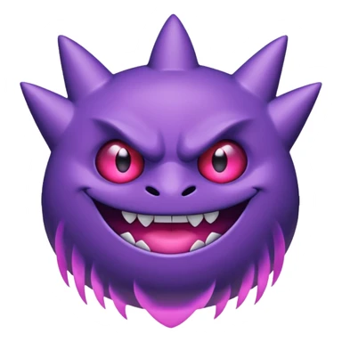 Pokemon legendary purple and pink mega gengar sticker