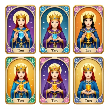 Cards of tarot sticker