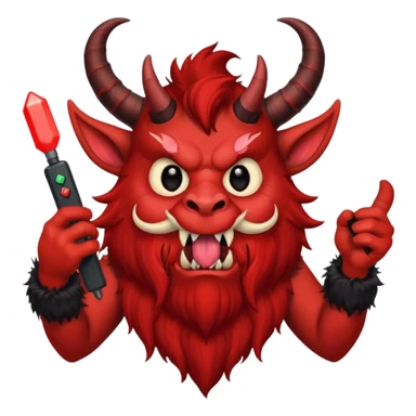 Christmas Krampus sticker