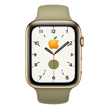 Apple Watch in pale olive  sticker