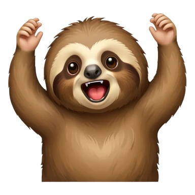 I want a cute Sloth screaming « Motivation ! » sticker