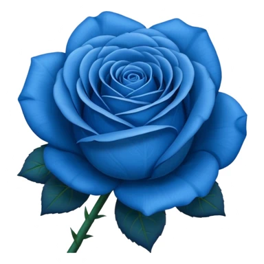Blue rose emoji sticker