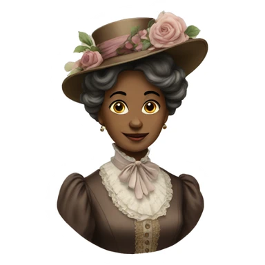 victorian lady  sticker