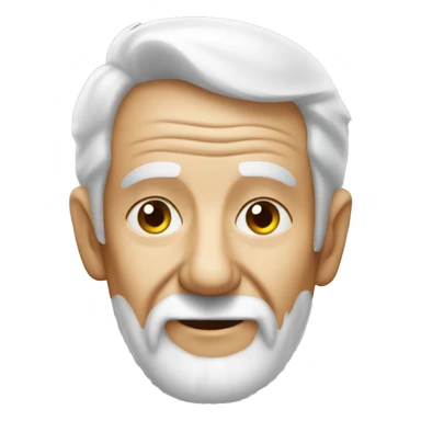 Old man after bike marathon  sticker