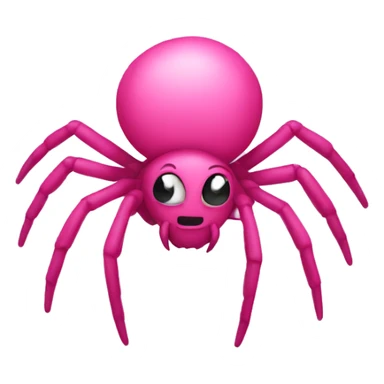A pink spider  sticker